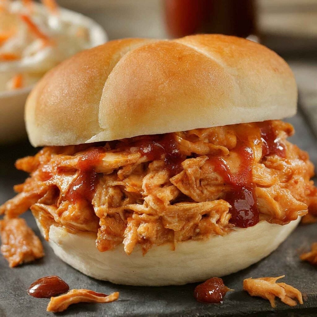 BBQ shredded chicken sandwich recipe