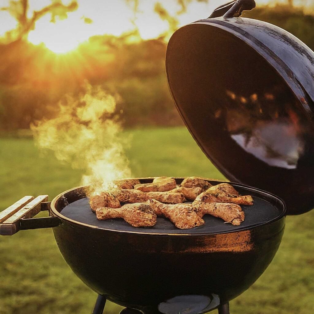 how to grill chicken legs on charcoal grill