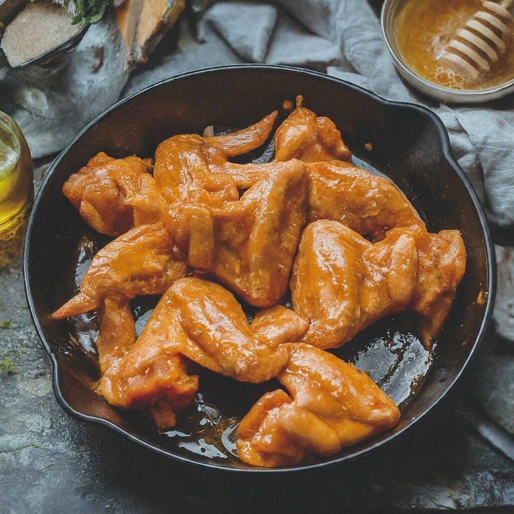 how to marinate chicken wings for BBQ honey