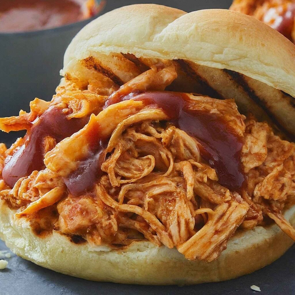 BBQ shredded chicken sandwich recipe