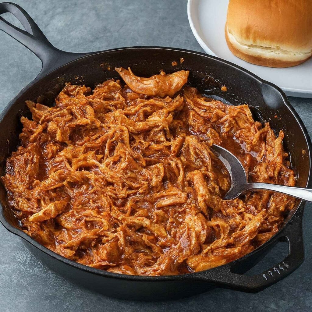 BBQ shredded chicken sandwich recipe