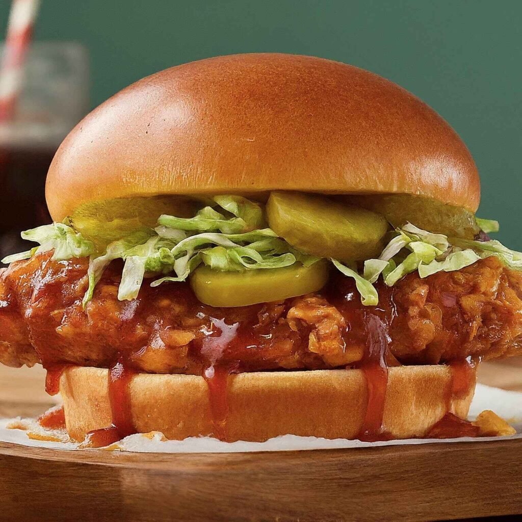 hot honey chicken sandwich