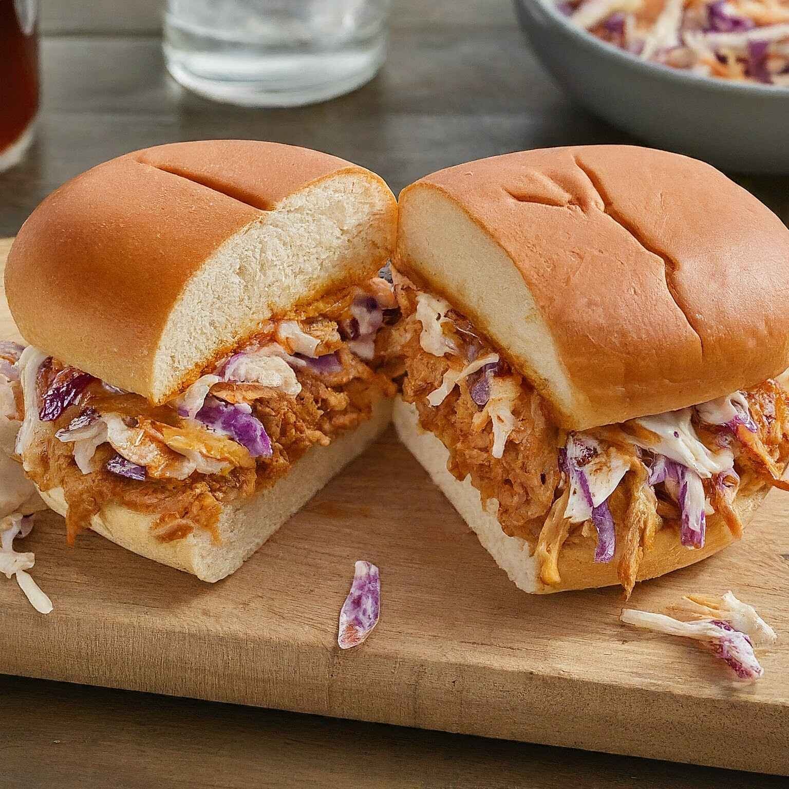 BBQ shredded chicken sandwich recipe