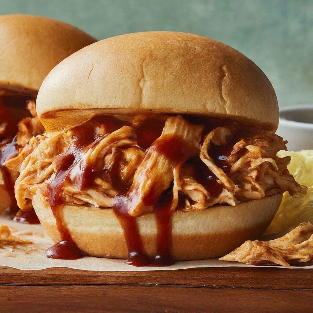 BBQ shredded chicken sandwich recipe