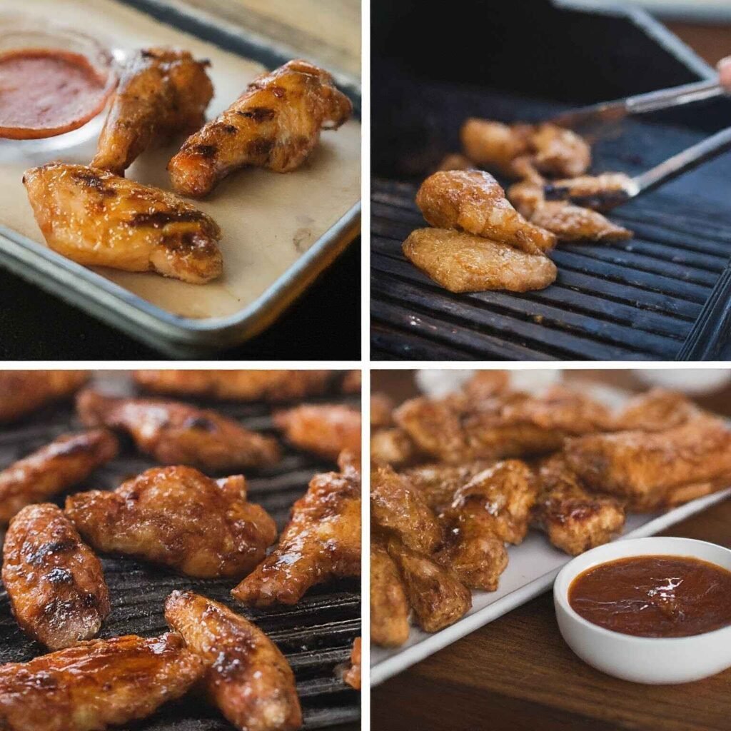 how to grill chicken wings