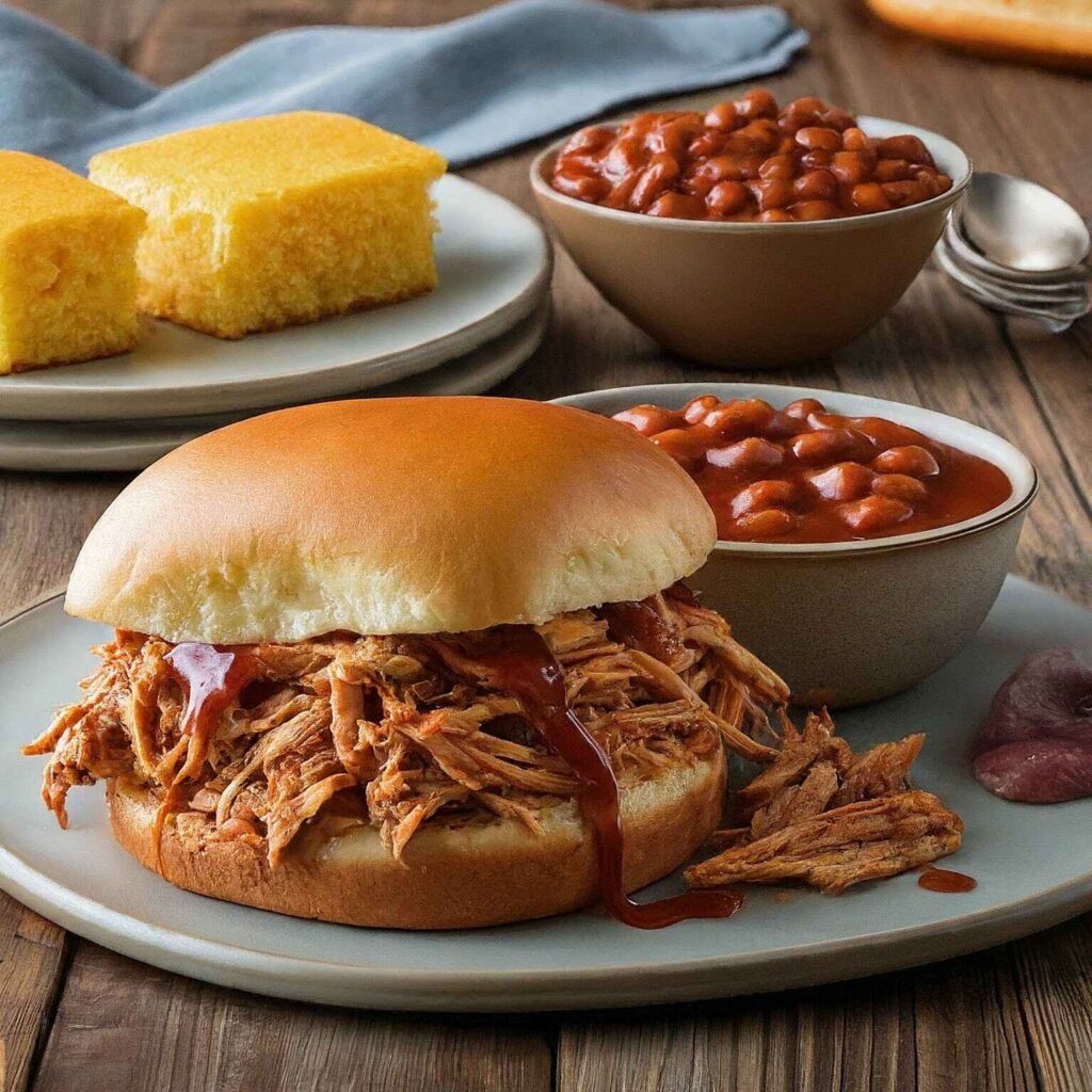 BBQ shredded chicken sandwich recipe