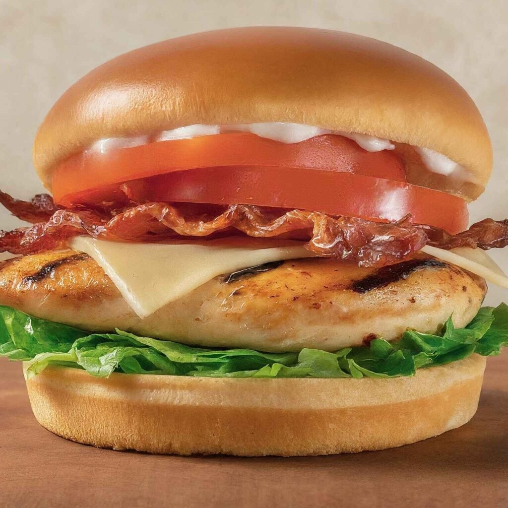 Arby's chicken bacon swiss sandwich