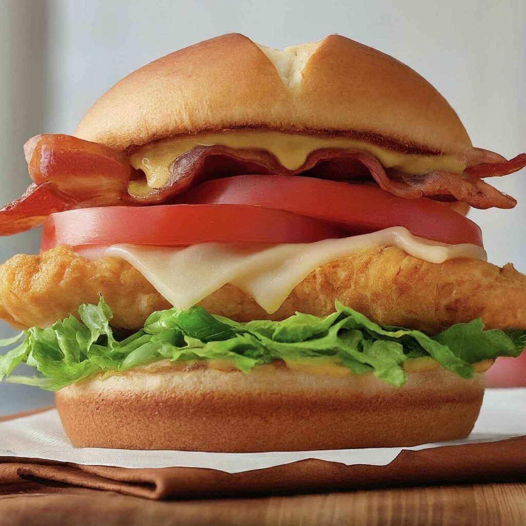 Arby's chicken bacon swiss sandwich