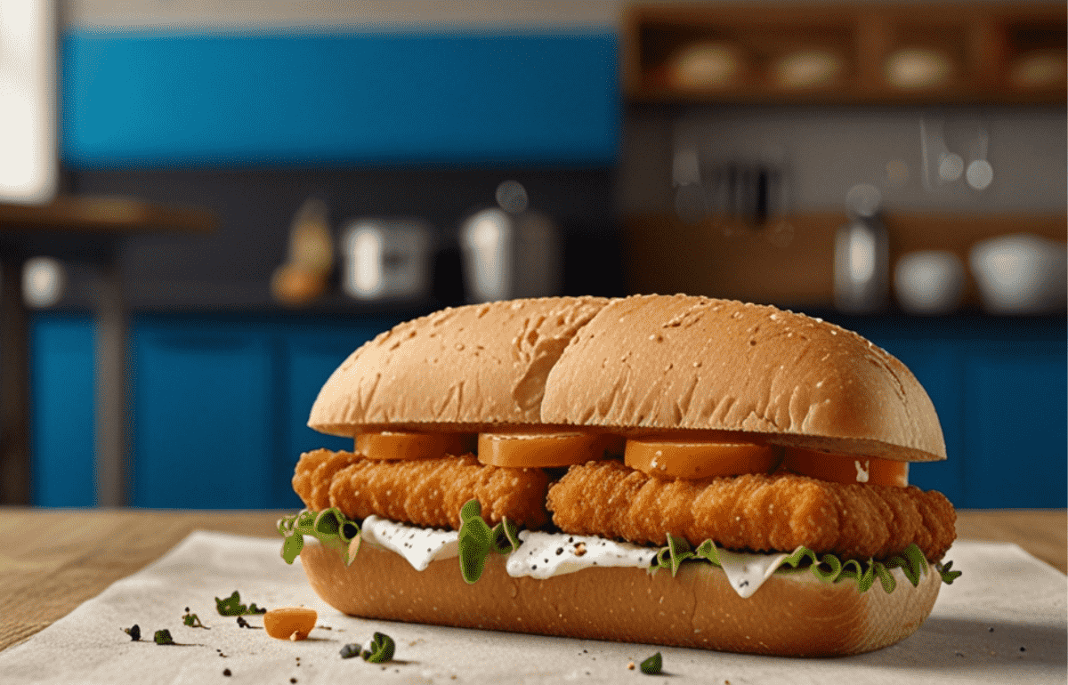 Greggs Fish Finger Sandwich